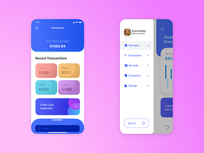 Money- Expense Manager App -02 graphic design