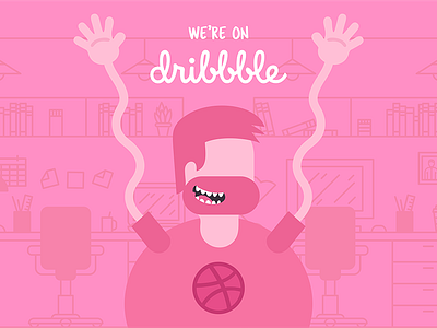 We're on Dribbble! art colour creative design digital art fun graphic design illustration vector