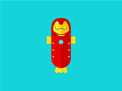 Iron Man art colour creative design digital art fish fun graphic design illustration iron man marvel vector