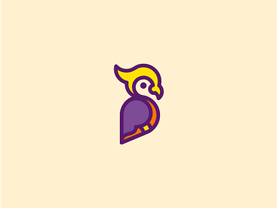 Beak-a-boo! animal art bird creative fun graphic design icon illustration logo logo design parrot pet