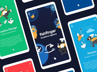 We got nominated on AWWWARDS! 😱🏆✨ animation astronauts design fish fish logo fishfinger graphic design illustration motion portfolio space spaghetti ui ux web website