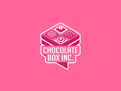 Chocolate Box Inc. brand design branding cakes chocolate colour creative design dessert digital art fun graphic design icon illustration logo logo design logotype pink sweet typography vector