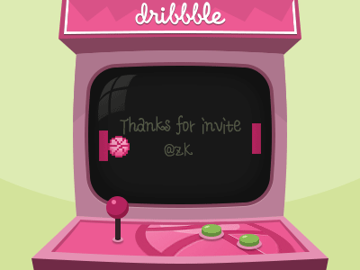 Thanks for the invitation! animation arcade dribbble gif invite pong thanks
