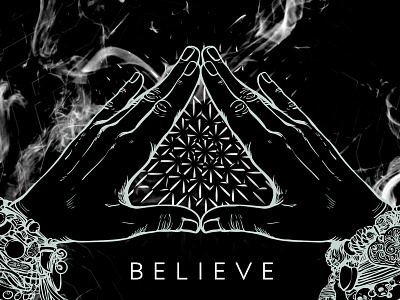 Mysterious Believe - Black Design concept dark design graphic design illustration mysterious photoshop tanvi