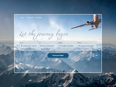Flight Scanner Concept airline booking form desktop flight website flights form holidays homepage inputs interface plane search search bar skyscanner travel ui ux vacation web design