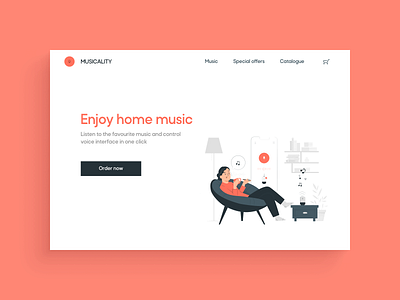 Daily UI Challenge 001. Musical service.