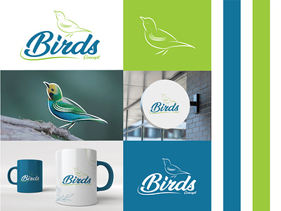 Birds Concept Logo Design birds branding graphic design logo nature vector