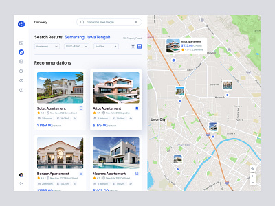 Gubukuh - Dashboard Real Estate 💒 agency apartement architecture building buy land card dashboard house map product design properties property property management real estate real estate agency realestate rent residence ui ux
