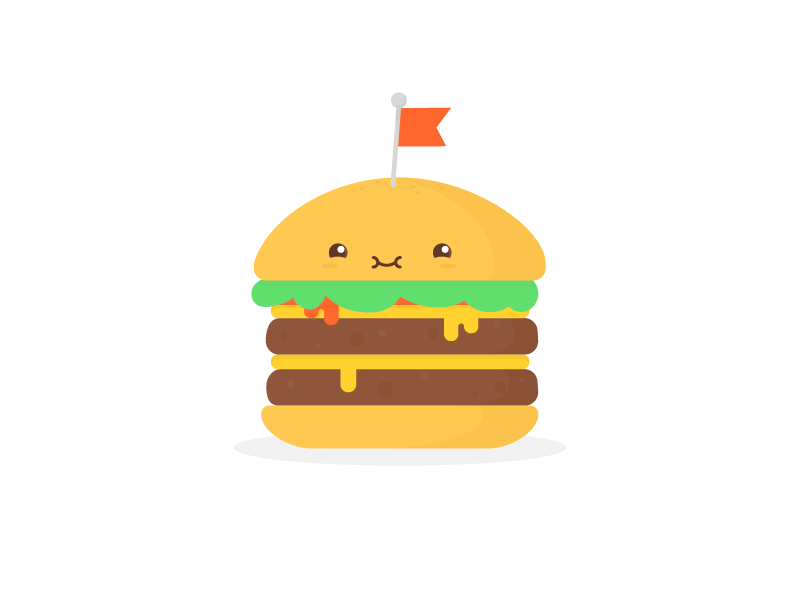 Super Burger after anim burger burgy cheese cute effects motion vector