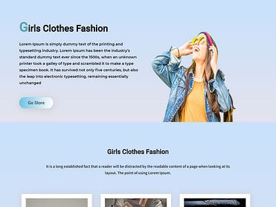 Blog page website-Fashion House