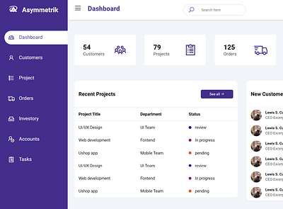 Dashboard animation css dashboard html landign page responvise we website