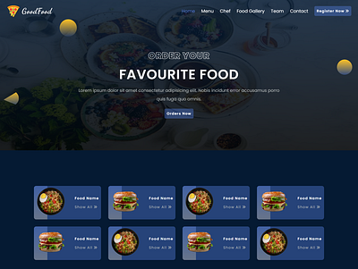 restaurant-website css design html javascript landign page responsive website