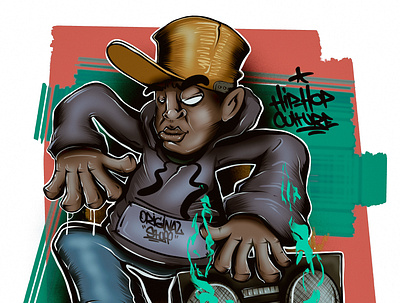 hip-hop man design graphic design illustration