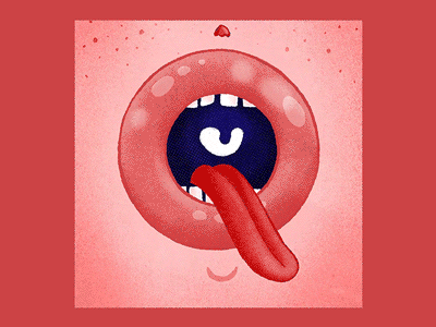 Q is quirky 2d 36daysoftype aftereffects animation character design gif motion shapes texture