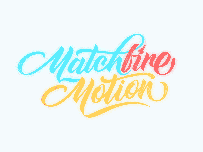 Matchfire Motion 2d aftereffects animation cell fire gif logo motion reveal smooth typography vector