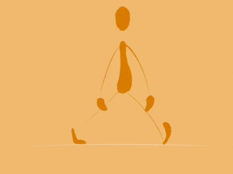 Walking cycle 2d animation cel cel animation frame by frame motion design motion graphics