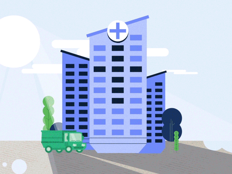 Building Slide 2d aftereffects animation building design flat gif illustration motion shapes texture truck