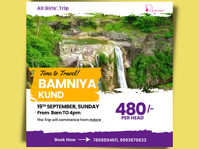 Bamniya Kund Trip design graphic design poster travel