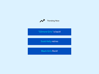 #DailyUI069 - Trending