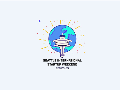 Seattle International Startup weekend logo design logo startup techstars weekend