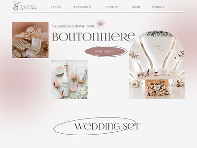 Wedding decor studio design ui ux web design web site