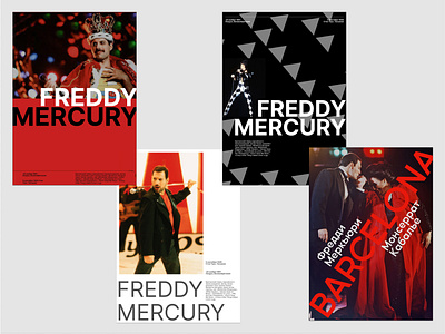 Posters Freddy Mercuty design freddy mercury graphic design illustration poster typography ui web site