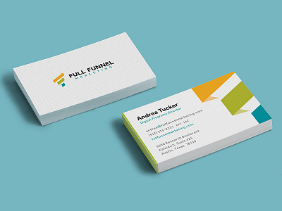 Full Funnel Business Cards 2 branding business cards identity logo stationery