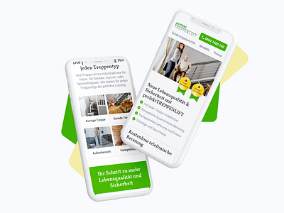 stairlift landingpage / Treppenlift Landingpage mobile