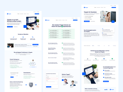 🖥 Product Pages for SaaS Company compliance data privacy duesseldorf faq feature page landingpage product page saas saas website ui ux webdesign website whitespace