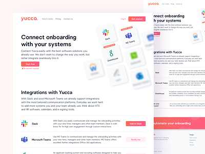 🔮 Integrations Page hr human resources landingpage saas slack webdesign website