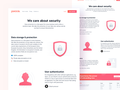 🔐 Security Page authentication encryption illustration interface landingpage saas security ui ux webdesign website