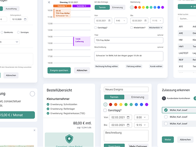 ✨ Different Components for EasyWerkstatt components dashboard design system figma modals overlays popups ui ux