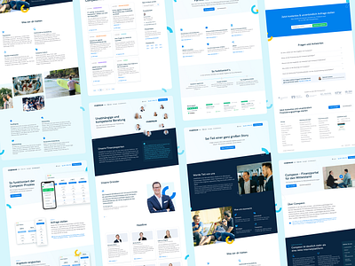 ✨ Sub Pages for COMPEON compeon fintech landingpage redesign ui ux webdesign website