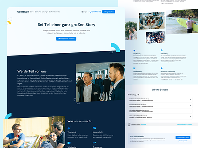 💼 Career & Job Page for COMPEON career page compeon design fintech job page jobs ui ux webdesign website