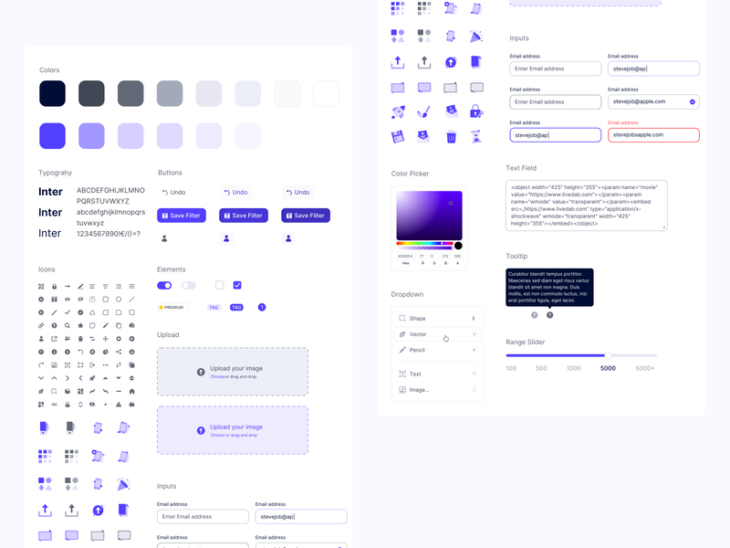🌈 Design System for LIVEDAB clean components design system icon library icon set input style guide styleguide typography ui upload ux