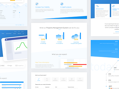 Base7Booking Overview (trivago) corporate design illustration landing page ui ux web website