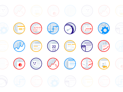 Custom Icon Illustrations corporate icons illustration ui ux webdesign