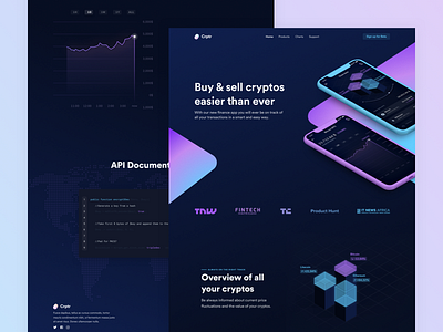 Cryptocurrency Landing Page