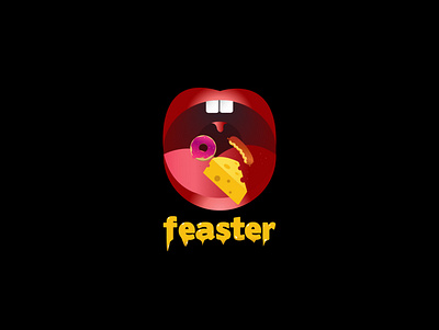 Feaster app branding design game icon illustration logo typography ui ux vector