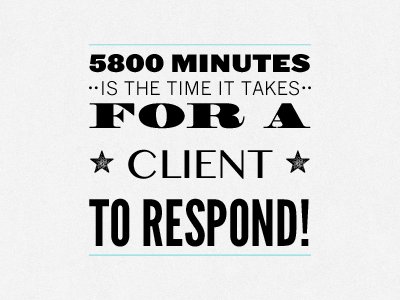 Client Time client time typography vintage