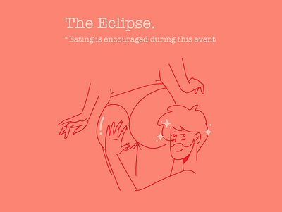 The Eclipse ass booty boy character coffee covid19 cute eclipse education girl human illustraion landingpage lineart shy ui