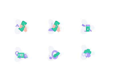 New Icon set app cash delivery doctor ecommerce illustraion medicine minimal ui