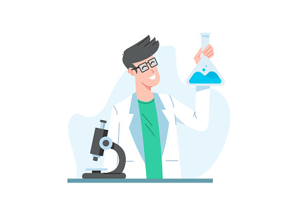 Lab test app doctor ecommerce icons illustraion lab medicine microscope test ui ui design
