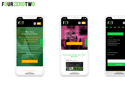 FourZeroTwo - iPhone advanced custom fields design saas wordpress
