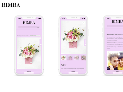 Bimba Floral Studio on iPhone