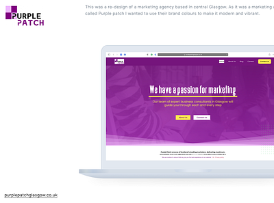 Purple Patch Glasgow elementor marketing wordpress