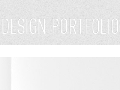 Portfolio Website portfolio typography web design