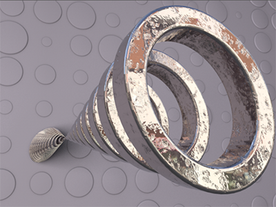 Looouuuudddd! 3d c4d cinema 4d circle frame material metal reflectance render rendering sound texture