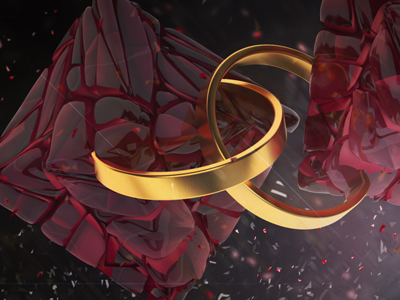 0031 Personal Ring Rocks 2015 12 24 Gio 3d 3d render blood c4d cinema 4d compositing cool gold mograph motion graphics red rings