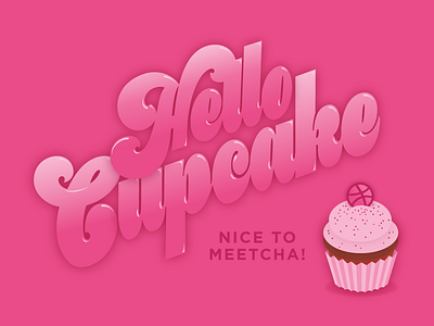 Dribbble Debut cupcake debut dribbble first shot